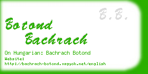 botond bachrach business card